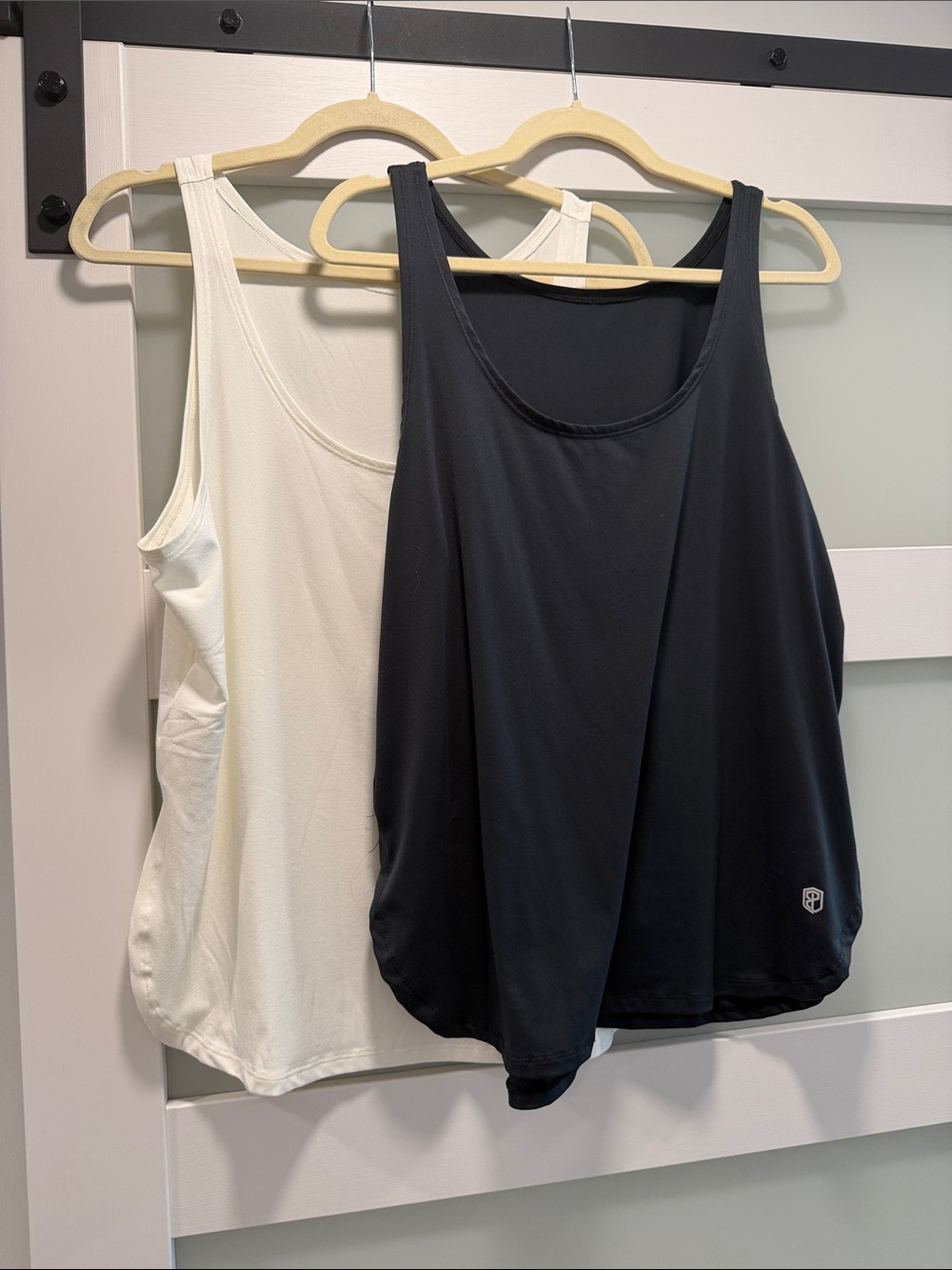 Two Born Primitive Women’s Performance Tank Tops - Black & Ivory